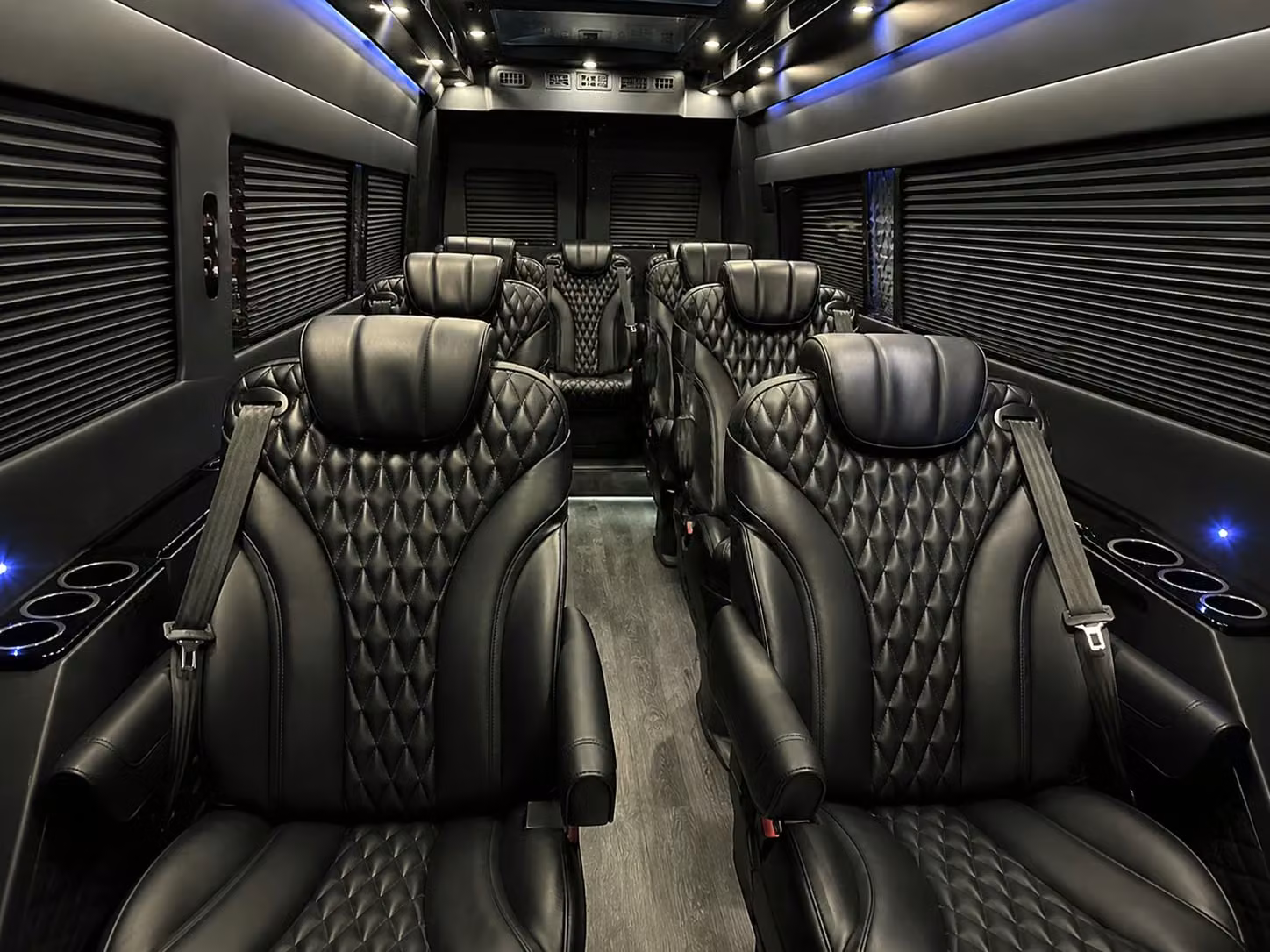 sprinter van with driver inside