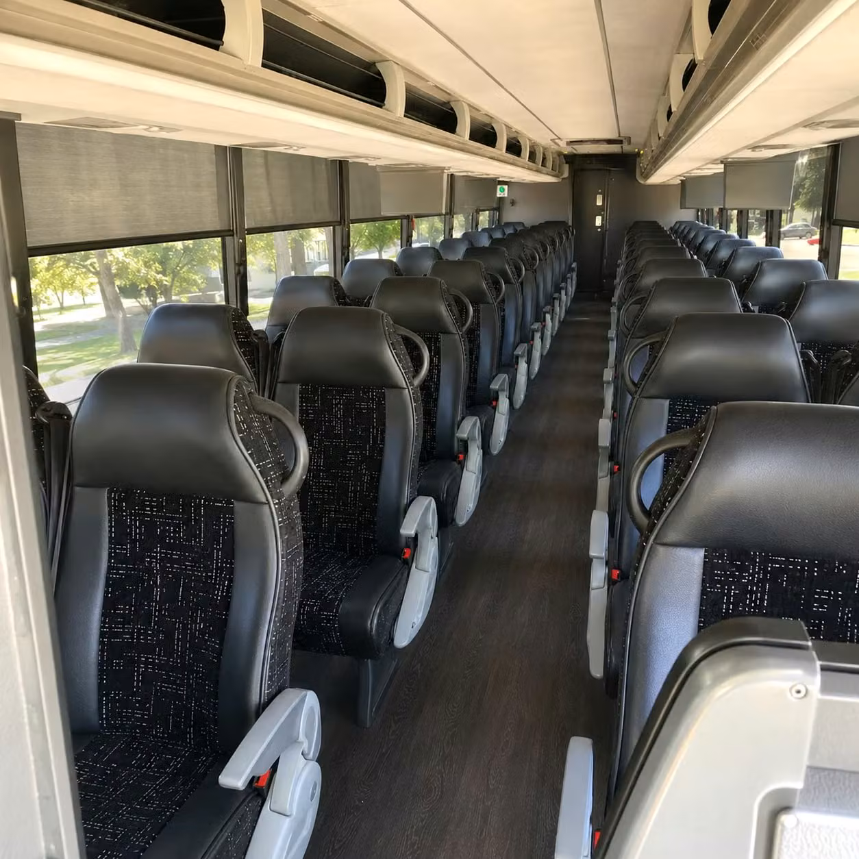 sugar land charter bus interior