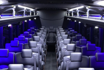 Sugar Land Charter Bus Interior
